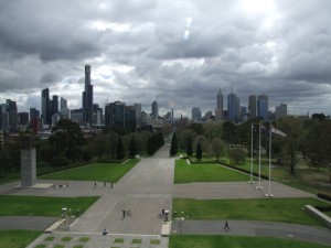 Blick vom Shrine of Remembrance