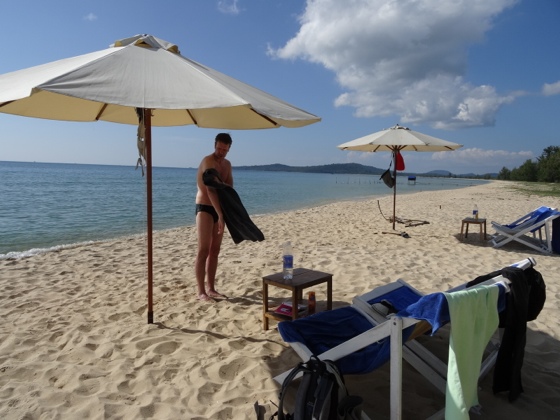 Unser einsamer Strand